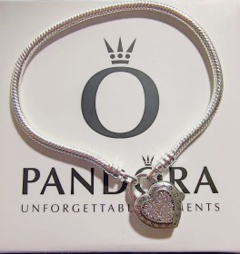 Pulsera Moments Candado de Corazón PANDORA Talla 19