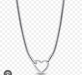 Collar Cadena de serpiente con Corazón PANDORA 45cm 
