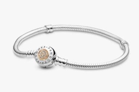 Pulsera Cadena de Serpiente Abalorio PANDORA Talla 18