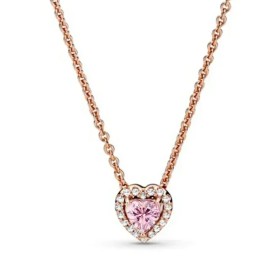 Collar PANDORA Corazón Brillante Rose Glod